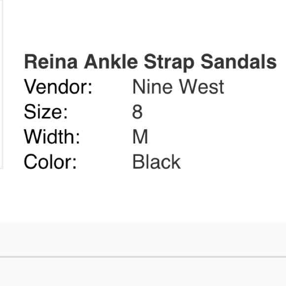 Nine West Reina Black Leather Stiletto sandal size 8 - Picture 6 of 10